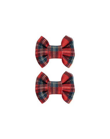 Tartan Bow Clips