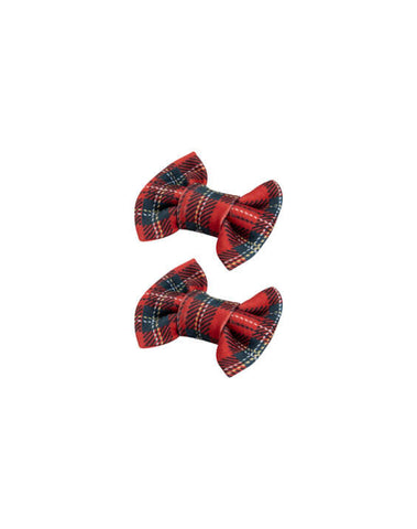 Tartan Bow Clips