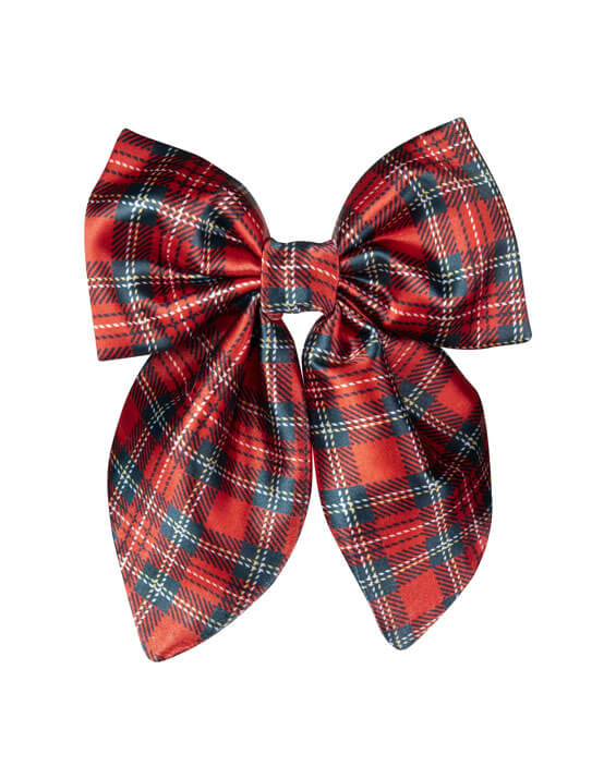 Tartan Satin Fable Bow
