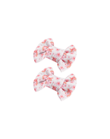 Unicorn Print Bow Clips