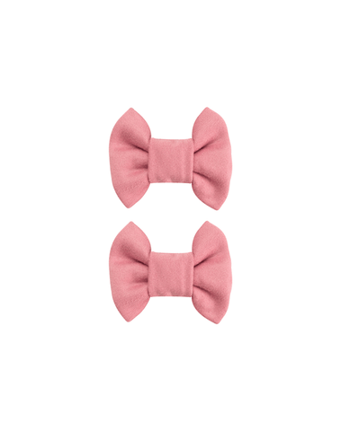Autumn Rose Bow Clips