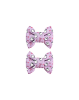 Coquette Girly Ghost Bow Clips