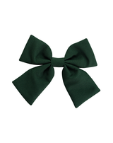 Hunter Green Linen Fable Bow