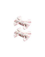 Pink Spooky Bats Bow Clips
