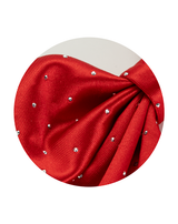 Red Ornament Bow Clips