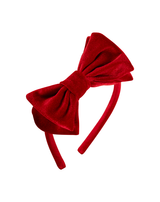 Red Velvet Bow Headband