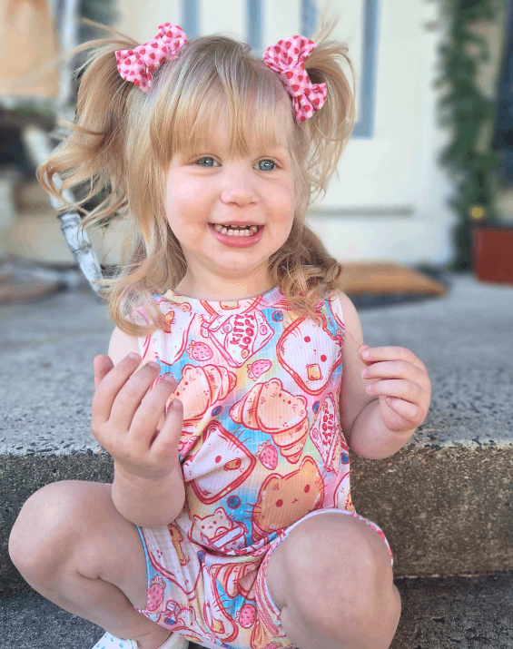 Strawberry Delight Bow Clips