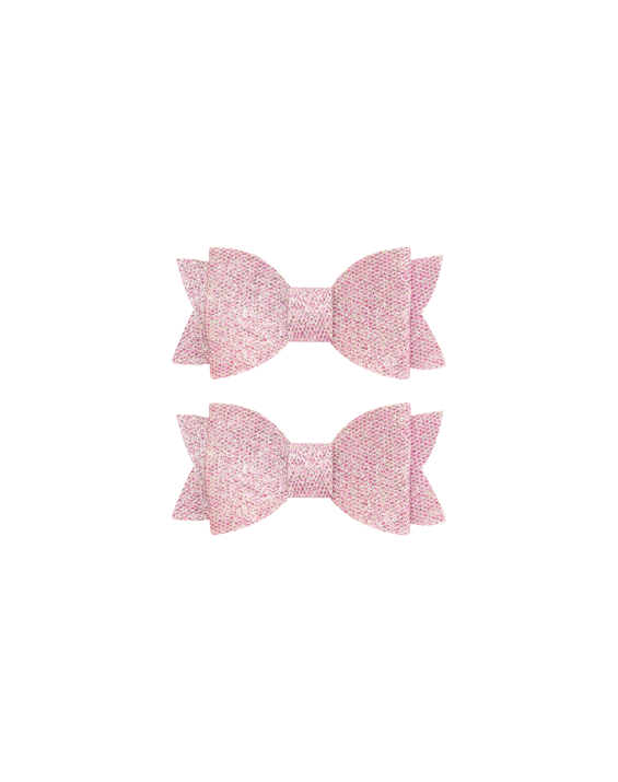Sugar Plum Sparkle Bow Clips