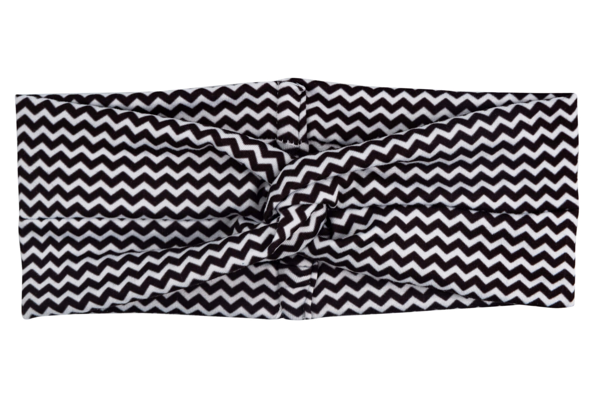 A black and white turban headband for women from By Bella Boutique.