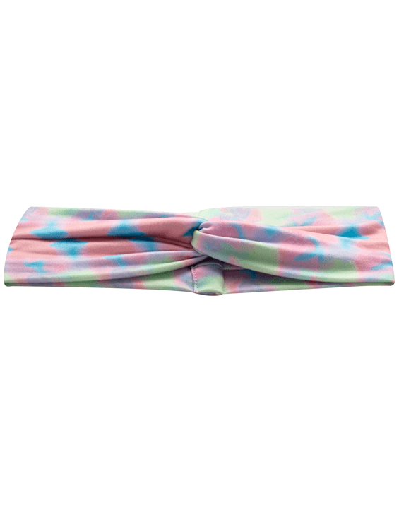 Bubblegum Pink Tie-Dye Turban Headband for Mom