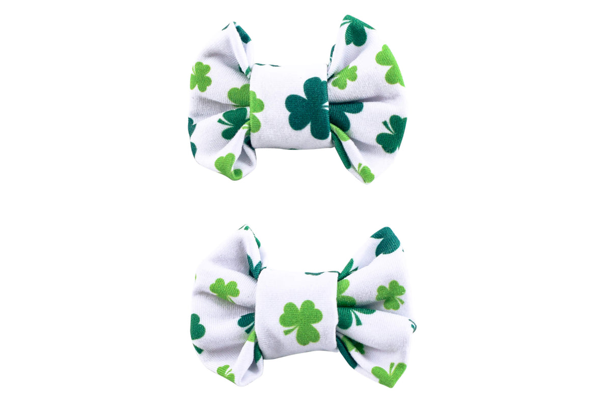 Shamrock Bow Clips