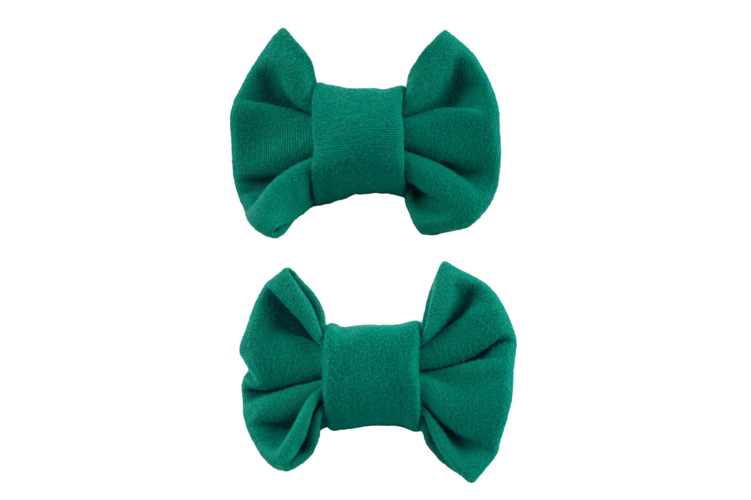 Emerald Green Bow Clips