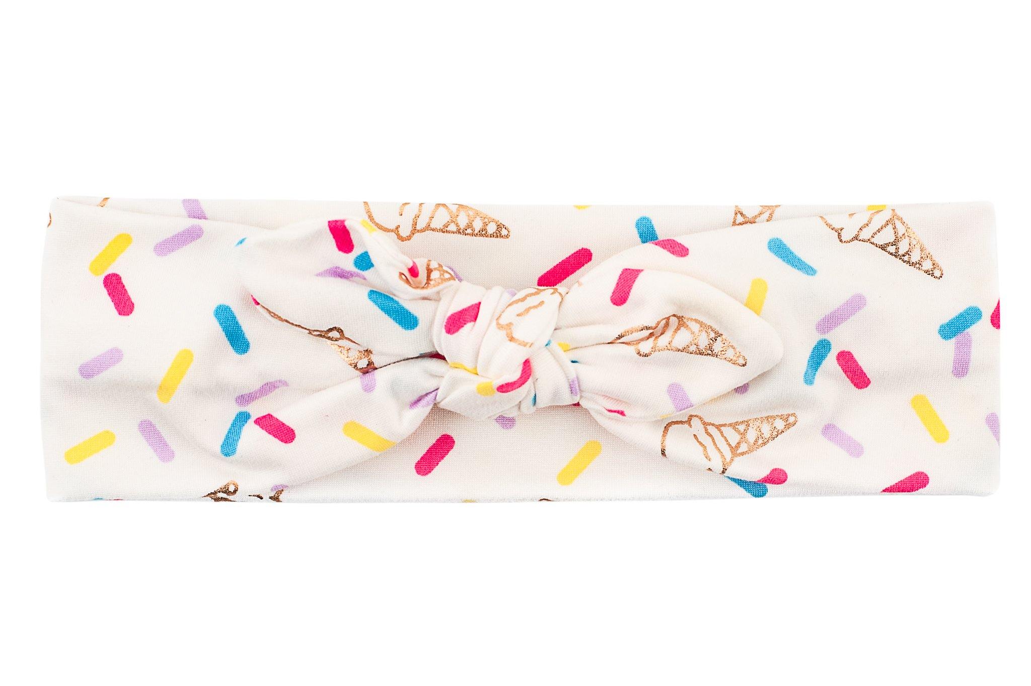 Ice Cream Top Knot Headband - By Bella Boutique