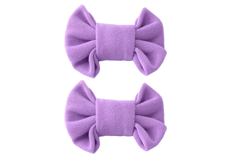 Lavender Bow Clips