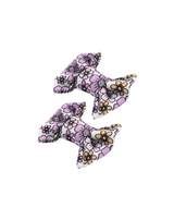 Violet Fields Bow Clips