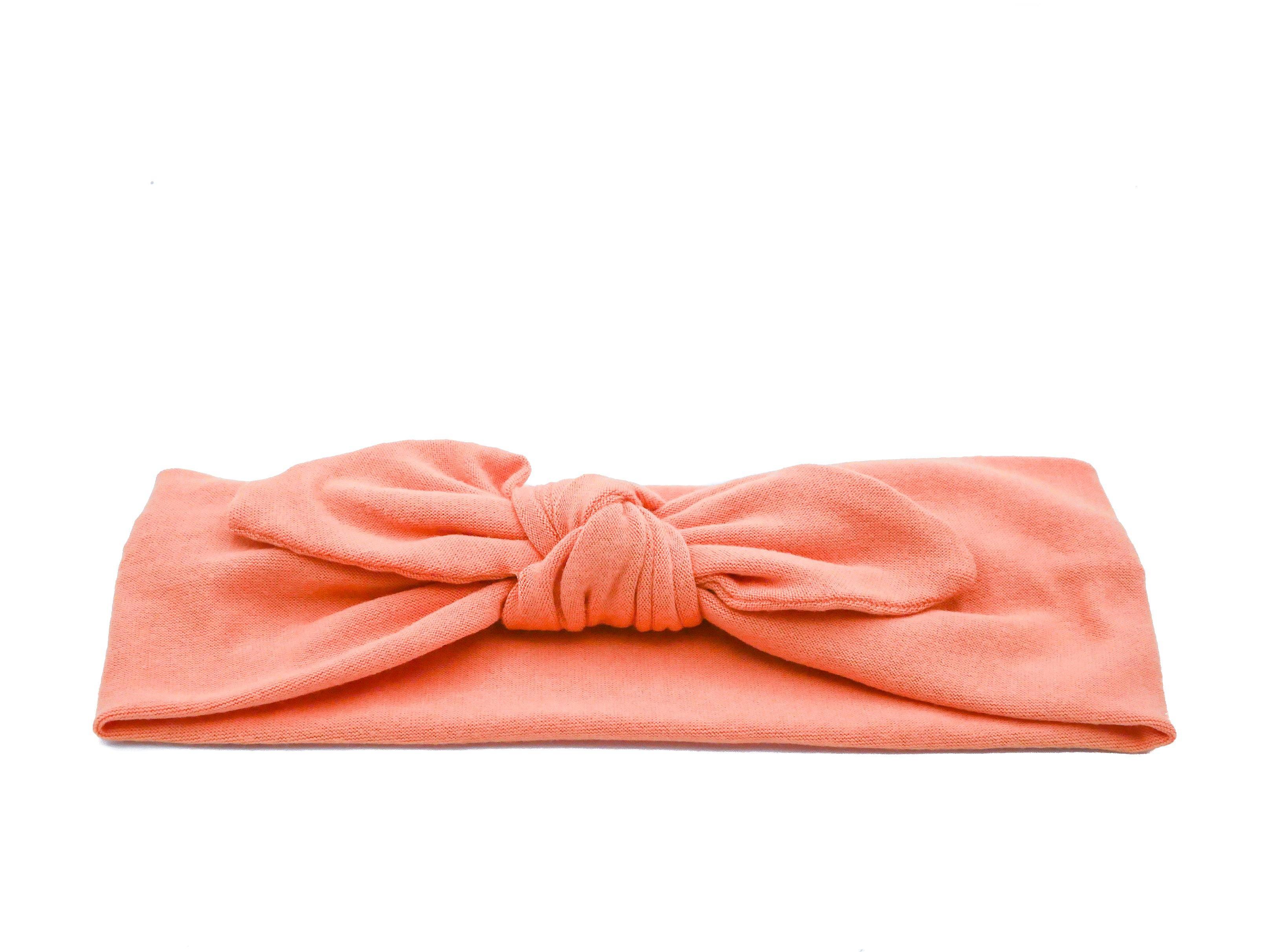 Orange baby head wrap for little girls from By Bella Boutique. 