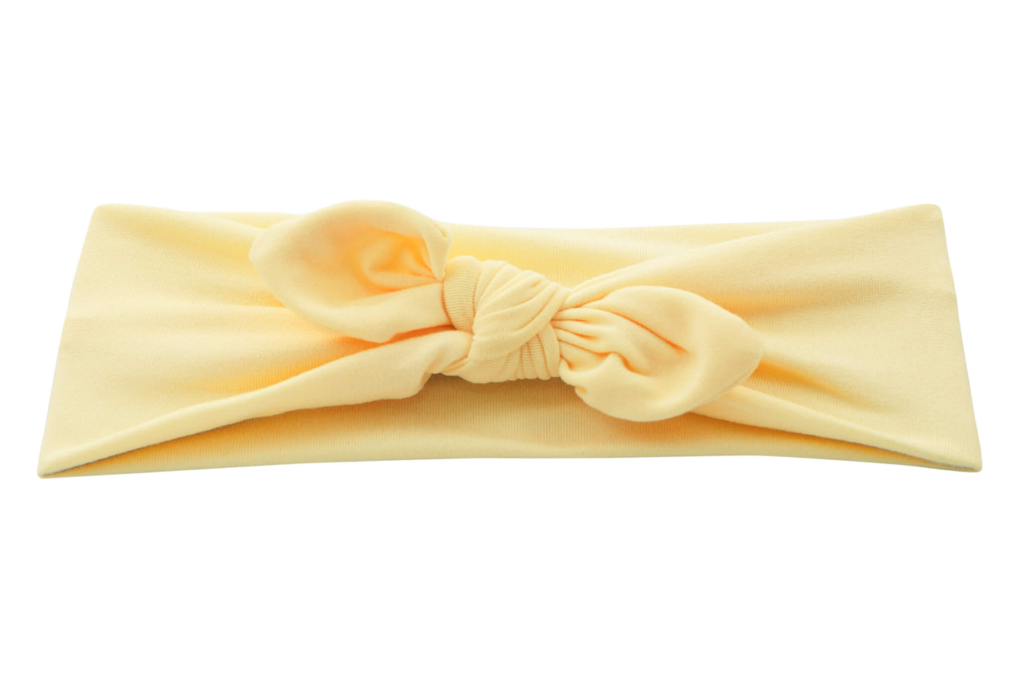Pastel yellow headwrap for little girls from By Bella Boutique.