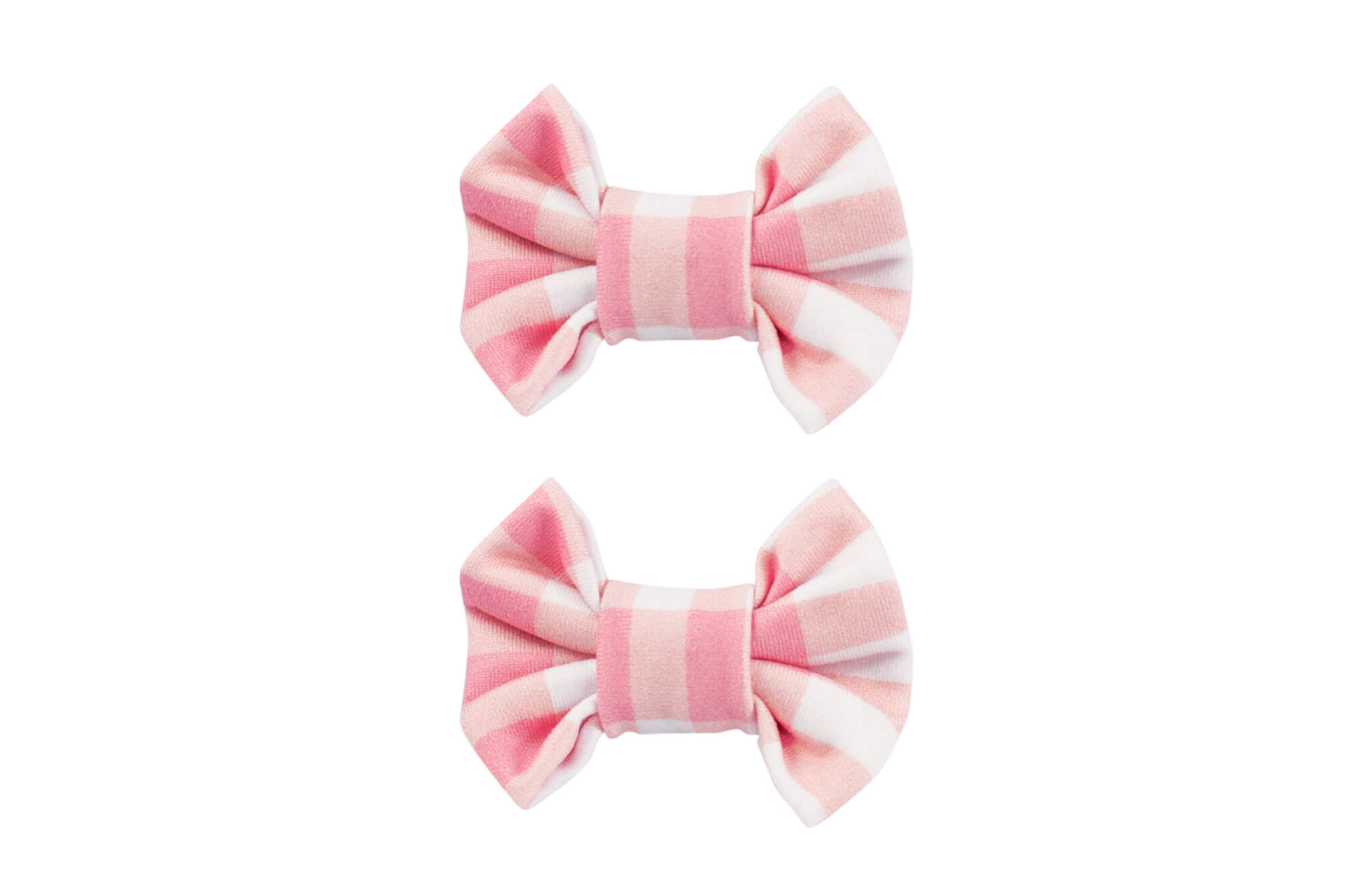 Pink Gingham Bow Clips