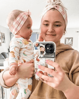 Pink Gingham Headband