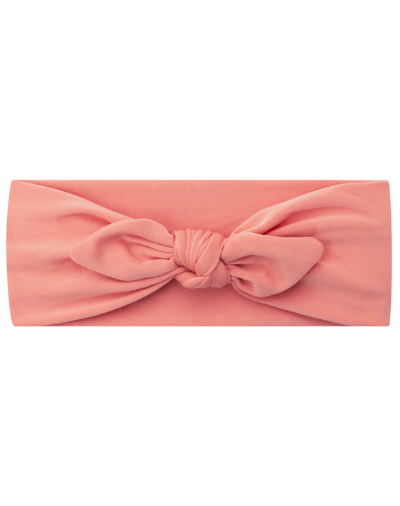 Salmon Pink Top Knot Headband