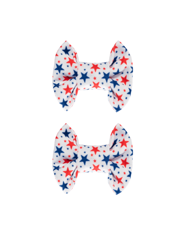 Star Spangled Bow Clips