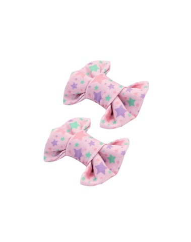Twinkle in Pink Bow Clips