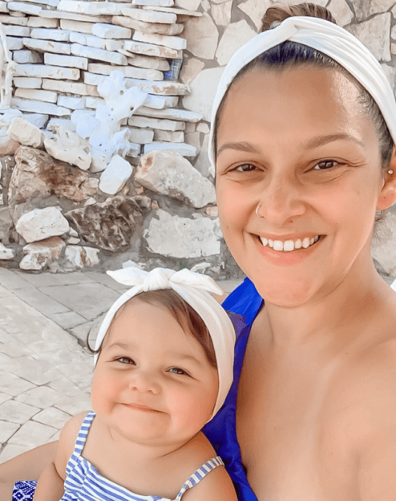 White Mom Headband